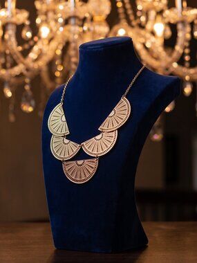 Veronese Gold Bib Necklace